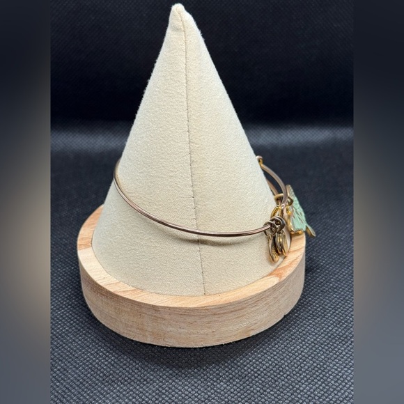 🧡ALEX AND ANI🧡Luna Moth Color Infusion Charm Bangle in Rose Gold Tone/EUC - Picture 5 of 7